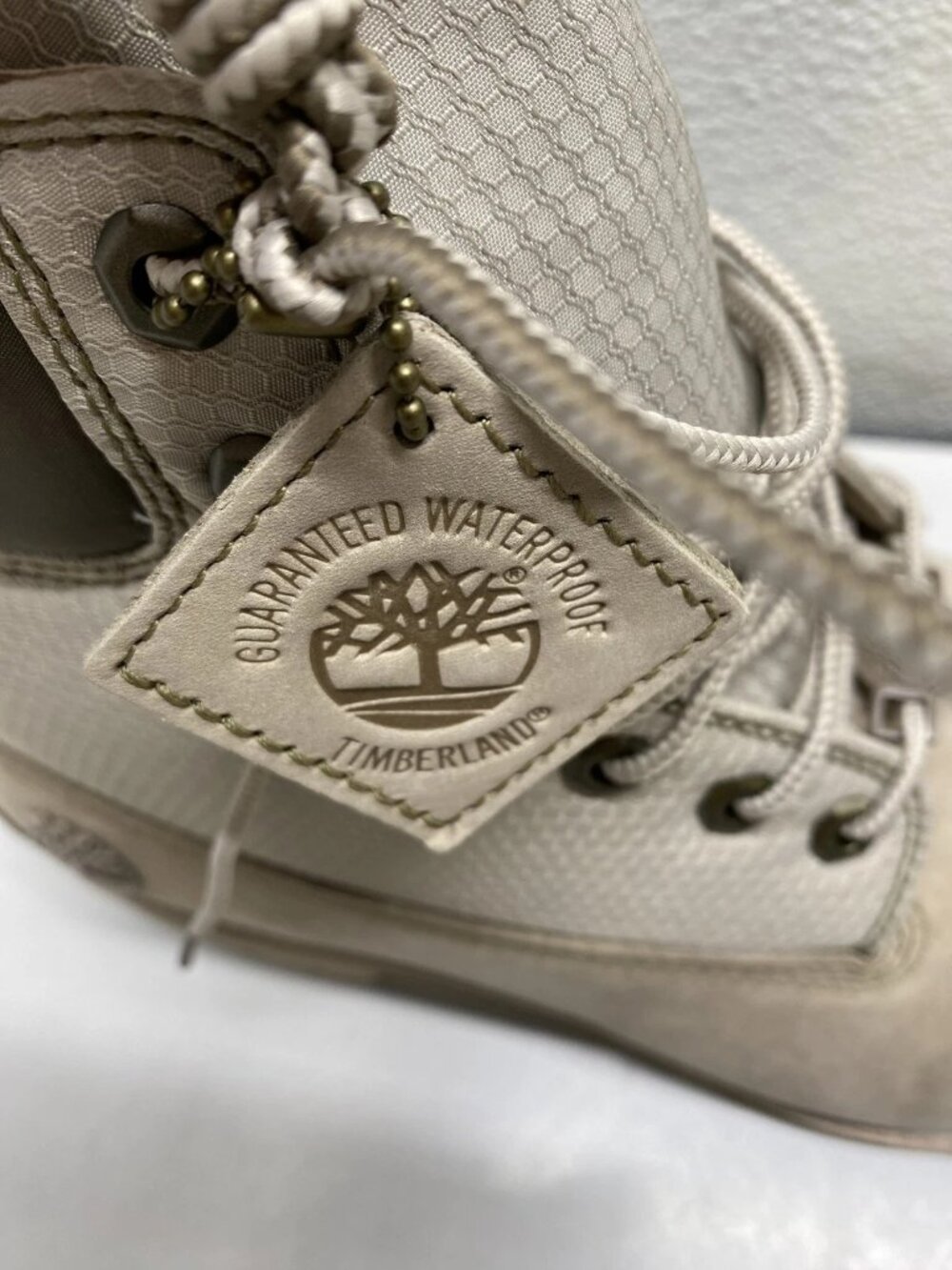 Timberland Mens Heritage 6" Waterproof Leather Nylon Boots Size 11.5 M Beige - Picture 4 of 14